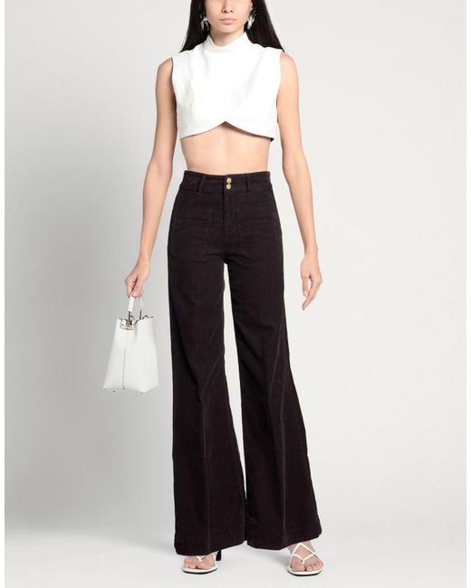 Seafarer Black Chocolate Pants Cotton, Elastane