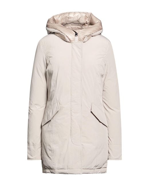 Woolrich White Luxury Arctic Parka Light Puffer Polyester