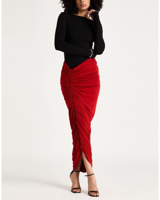 Magda Butrym Red Maxi Skirt