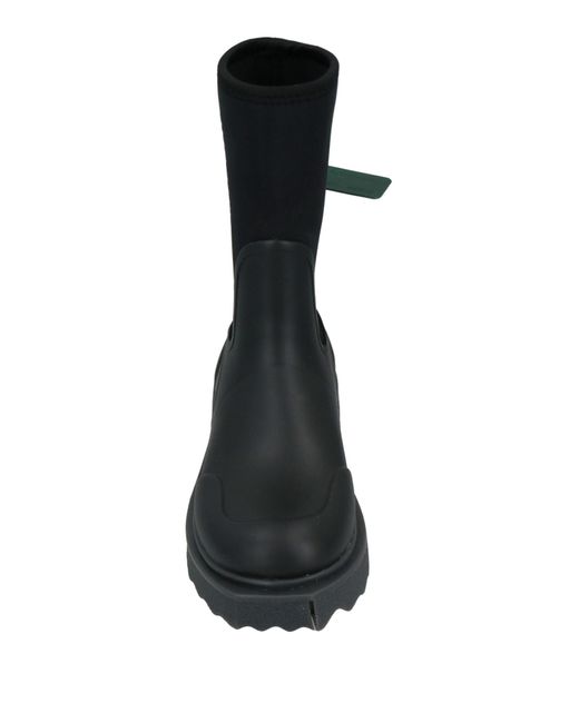 Off-White c/o Virgil Abloh Black Sponge Rubber Rainboot
