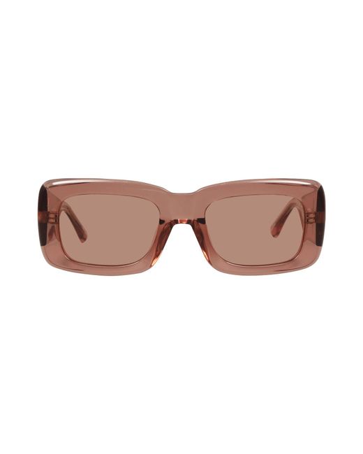 The Attico x Linda Farrow Brown Sunglasses