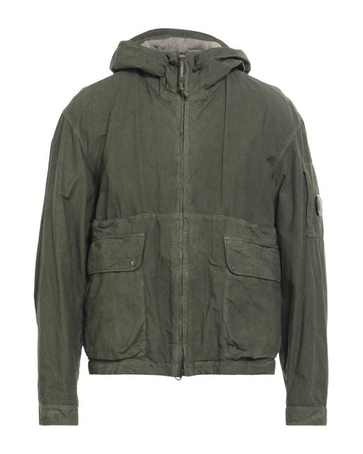 C P Company Green Overcoat & Trench Coat for men