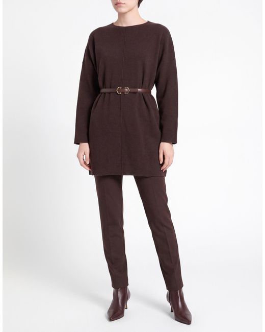 ViCOLO Brown Sweater Viscose, Polyamide, Wool, Cashmere