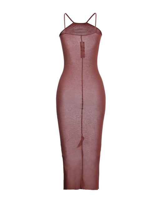 Rick Owens Purple Maxi-Kleid