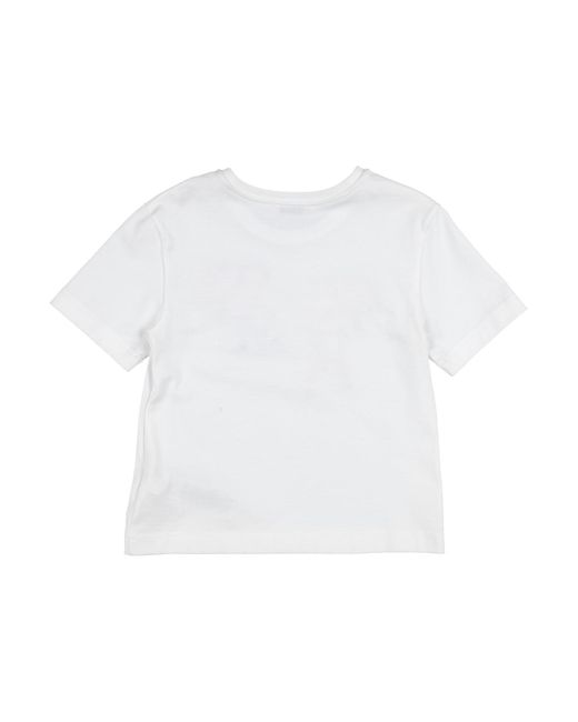 Dolce & Gabbana White T-Shirt Cotton, Polyester, Polyamide, Viscose