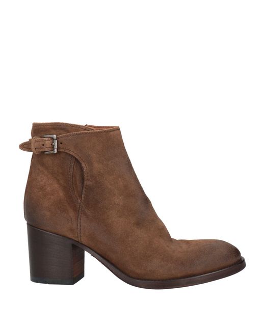 Pantanetti Brown Ankle Boots Leather