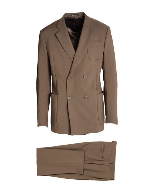 Emporio Armani Brown Suit for men