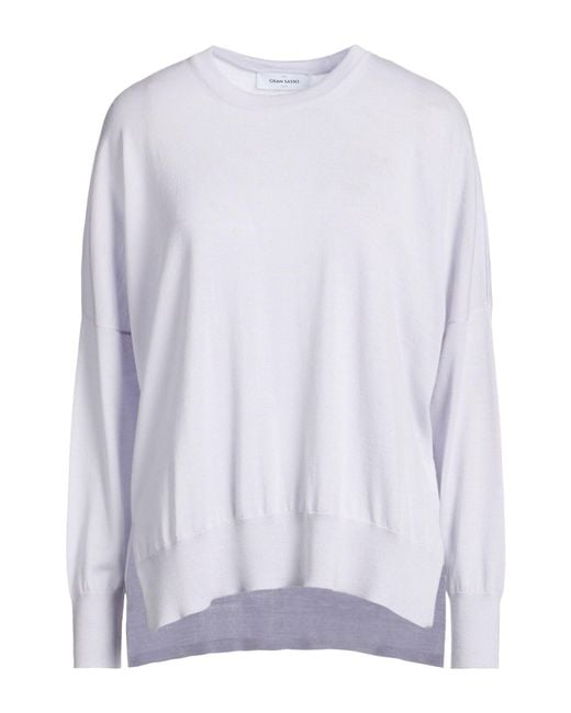 Gran Sasso White Sweater Virgin Wool