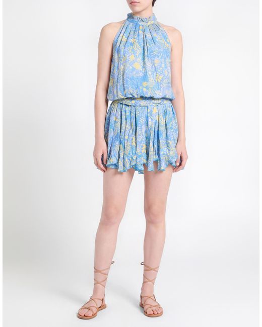 Poupette Blue Light Mini Dress Viscose