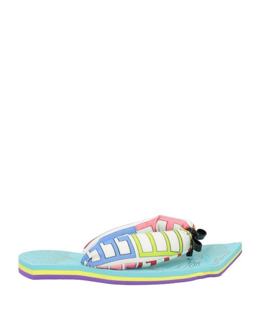 Emilio Pucci Green Thong Sandal
