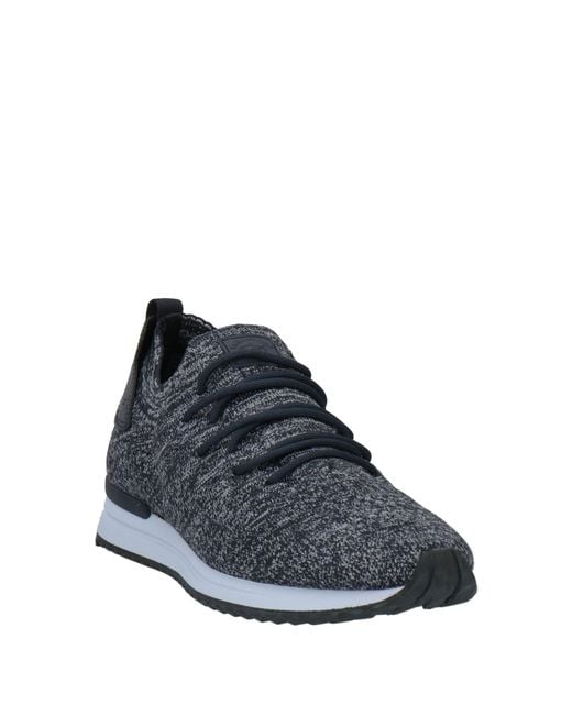 Paul & Shark Blue Midnight Sneakers Textile Fibers, Leather for men