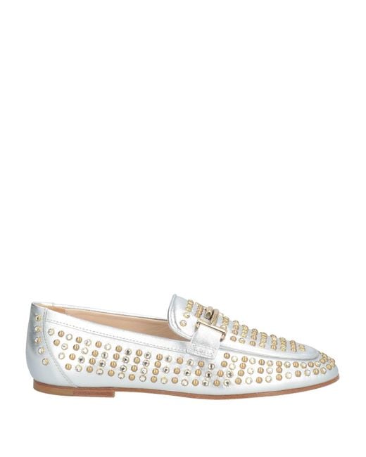 Tod's White Loafers Leather