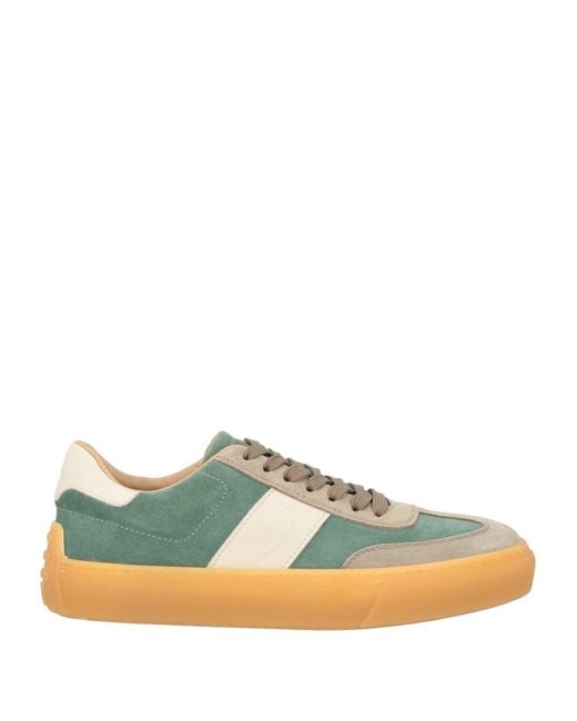 Tod's Green Sneakers Leather for men
