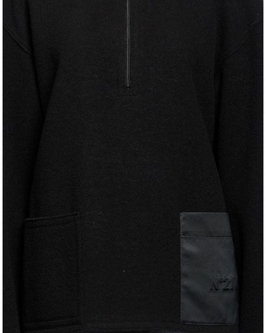 N°21 Black Sweater Wool, Polyester, Polyamide