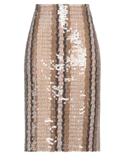 Brunello Cucinelli Natural Midi Skirt