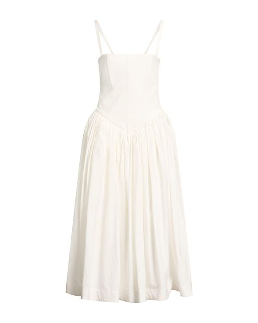 Interior White Midi Dress