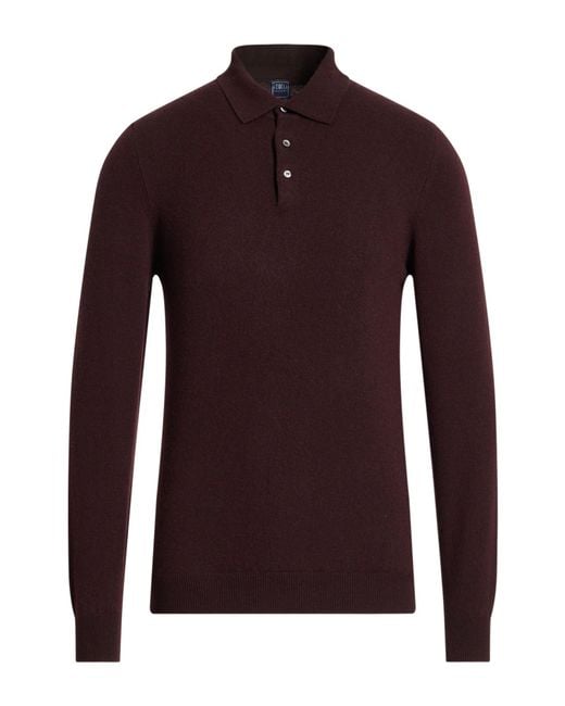 Fedeli Purple Sweaters for men