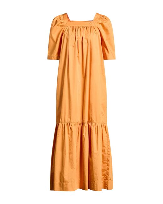 Rodebjer Orange Midi Dress