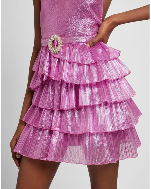 LA SEMAINE Paris Purple Mini Dress
