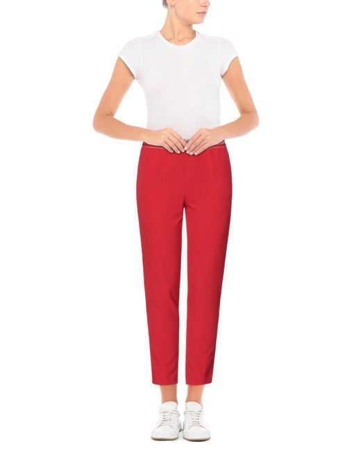 ERMANNO FIRENZE Red Trouser