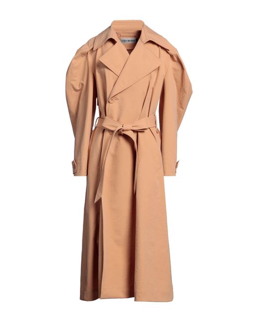 Issey Miyake Orange Overcoat & Trench Coat
