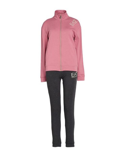 EA7 Pink Tracksuit Cotton, Elastane