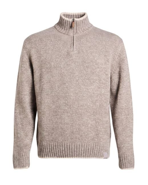 Paul & Shark Gray Turtleneck Virgin Wool, Cashmere for men