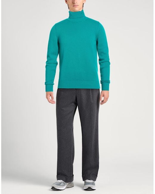 Drumohr Blue Turtleneck Cashmere for men