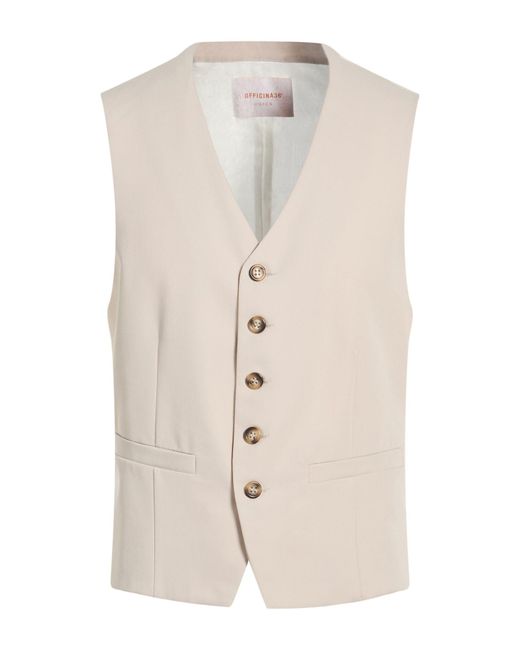 Officina 36 White Waistcoat for men