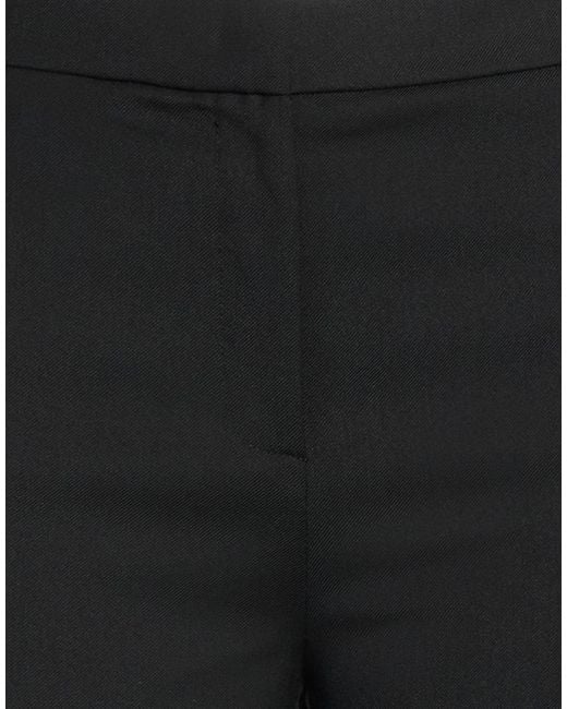 Twinset Black Pants Polyester, Wool, Viscose, Elastane