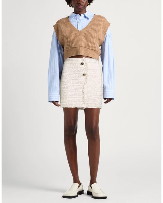 Pinko Natural Mini Skirts