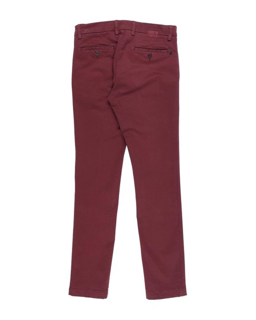 Maison Clochard Red Pants for men
