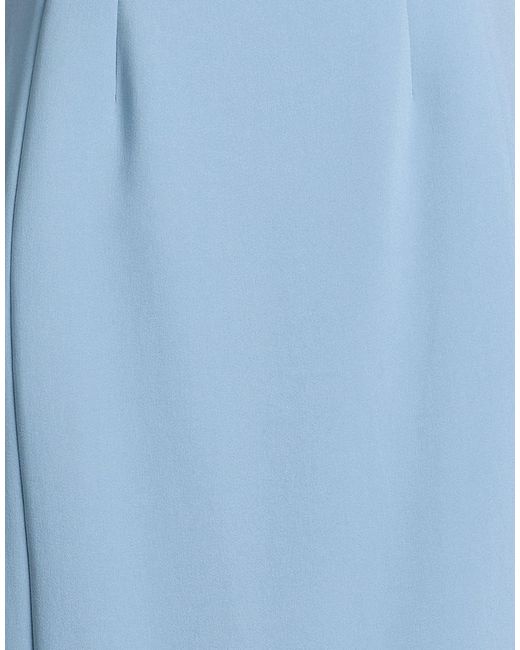 Max Mara Blue Midi Dress Viscose, Elastane