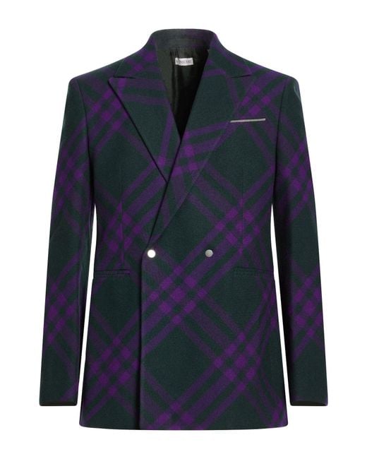 Burberry Blue Coat Virgin Wool for men