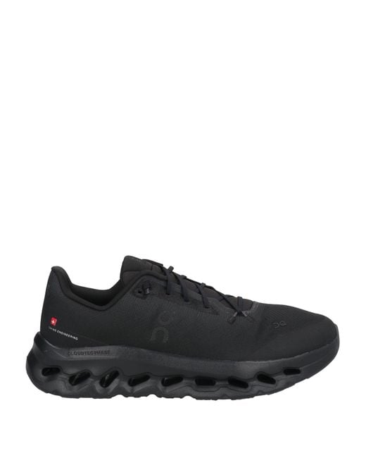 On Shoes Black Sneakers Textile Fibers for men