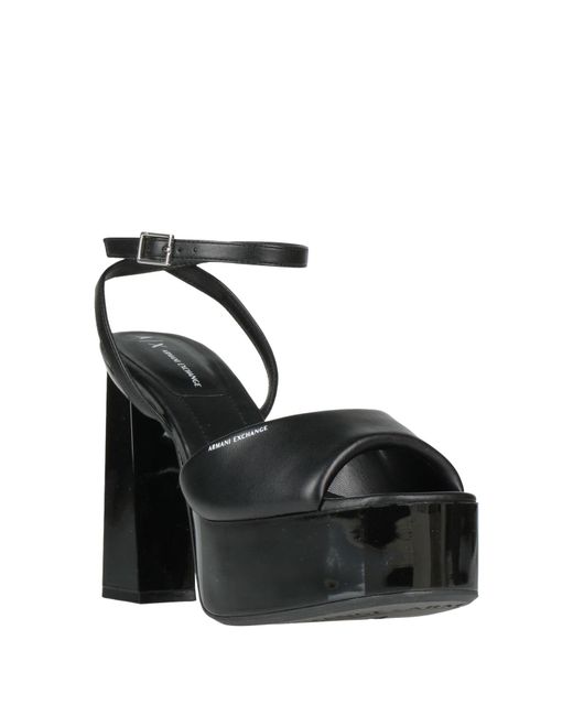 ARMANI EXCHANGE Black Sandals