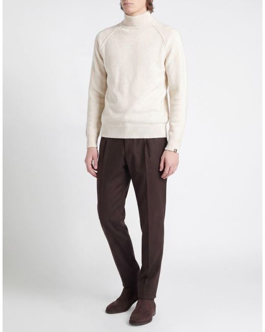 Alpha Studio White Turtleneck Wool, Polyamide for men