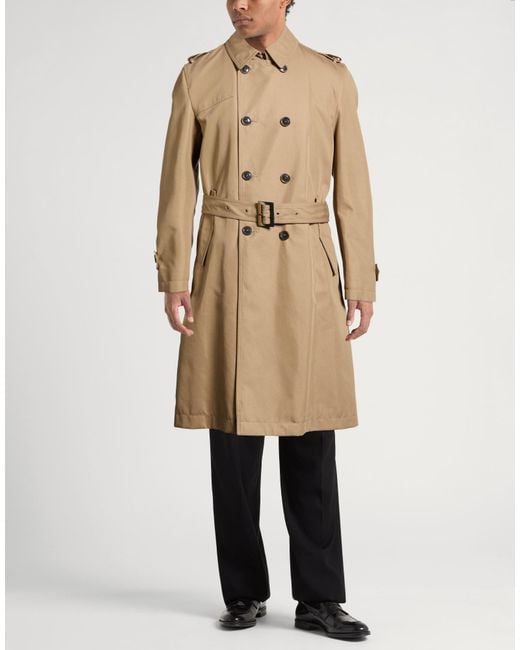 Herno Natural Overcoat & Trench Coat Cotton, Polyamide for men