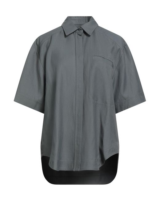 Loulou de Saison Gray Shirt Viscose, Linen