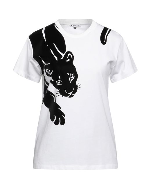 Krizia T-shirt in White | Lyst