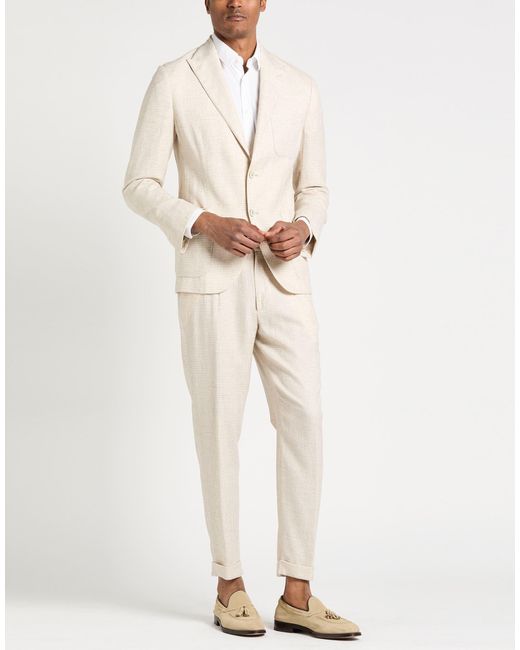 Traje Eleventy de hombre de color Natural