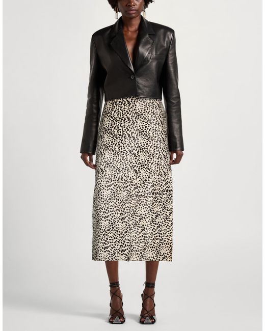 MAX&Co. Natural Midi Skirt