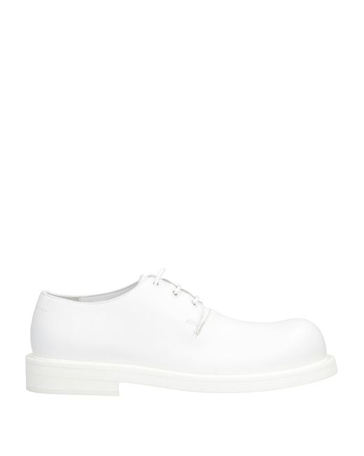 MM6 by Maison Martin Margiela White Lace-up Shoes