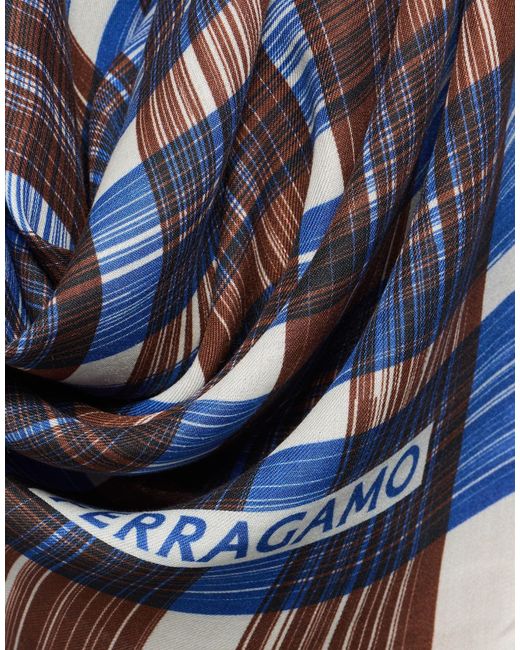 Ferragamo Blue Scarf