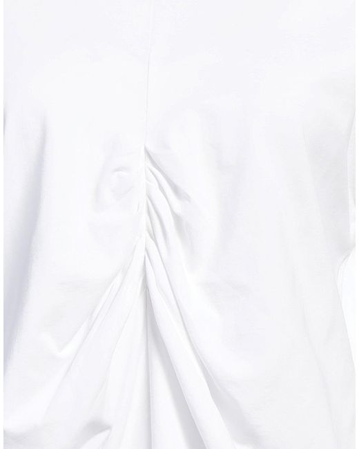 Alpha Studio White T-Shirt Cotton, Elastane