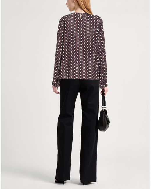 SEVENTY VENEZIA Black Sergio Tegon Top Viscose