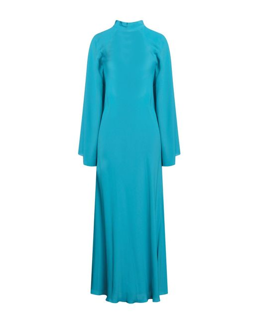 Erika Cavallini Semi Couture Blue Maxi Dress