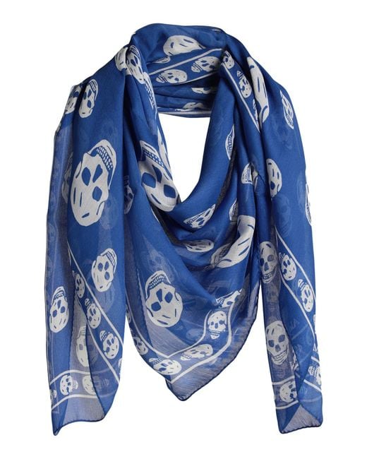 McQueen Blue Scarf