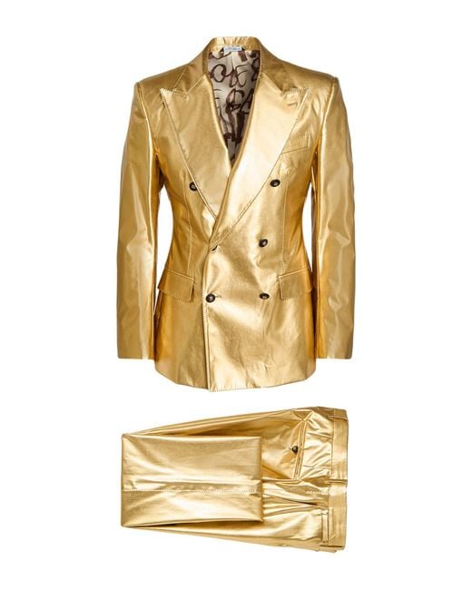 Dolce & Gabbana Metallic Suits for men