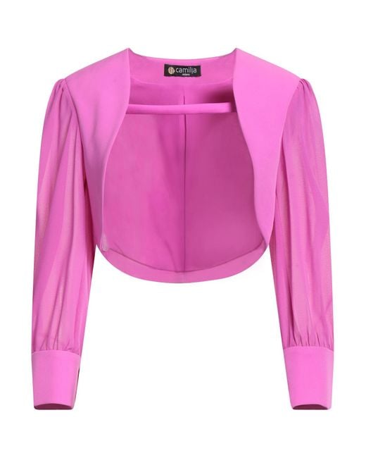 Camilla Pink Mauve Jacket Polyester, Elastane